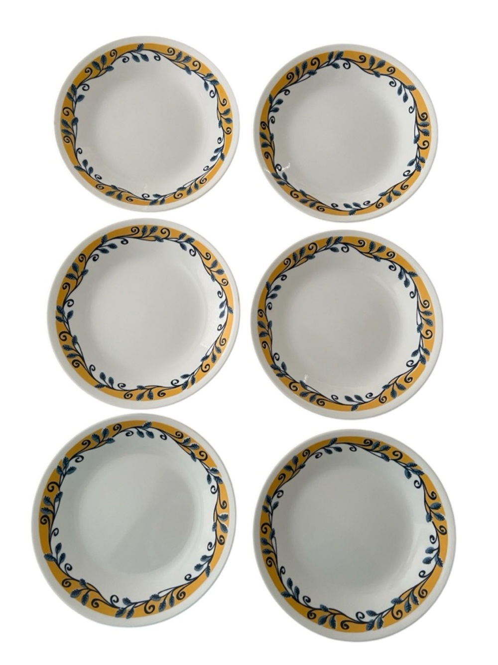 Corelle Casa Flora Set of 6 Bread Dessert Plates